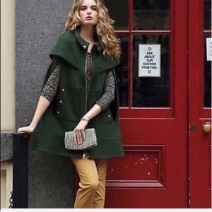 LIKE NEW Anthropologie Madchen Fatigue Finery Cape Coat